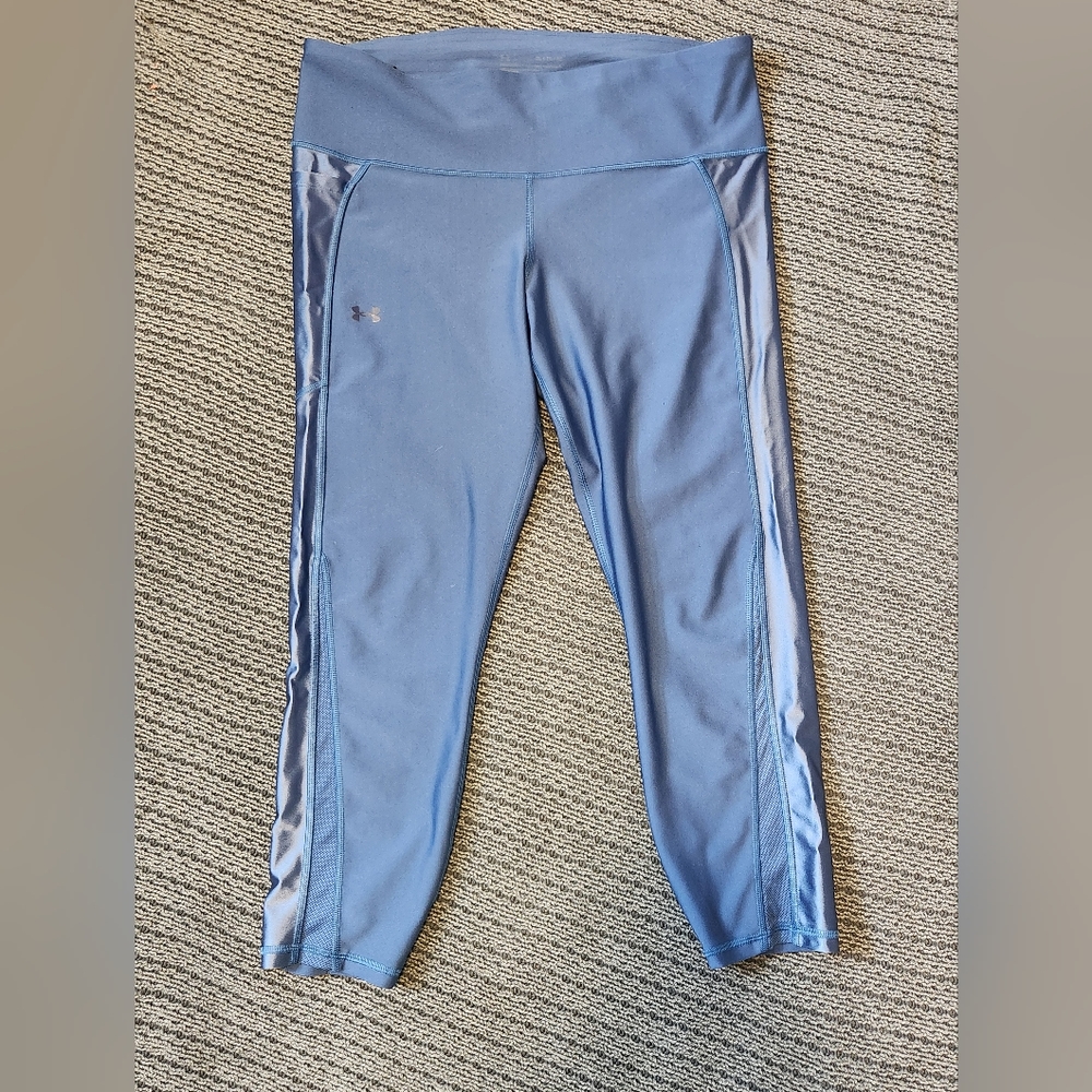 Under Armour workout capris womens XL navy blue